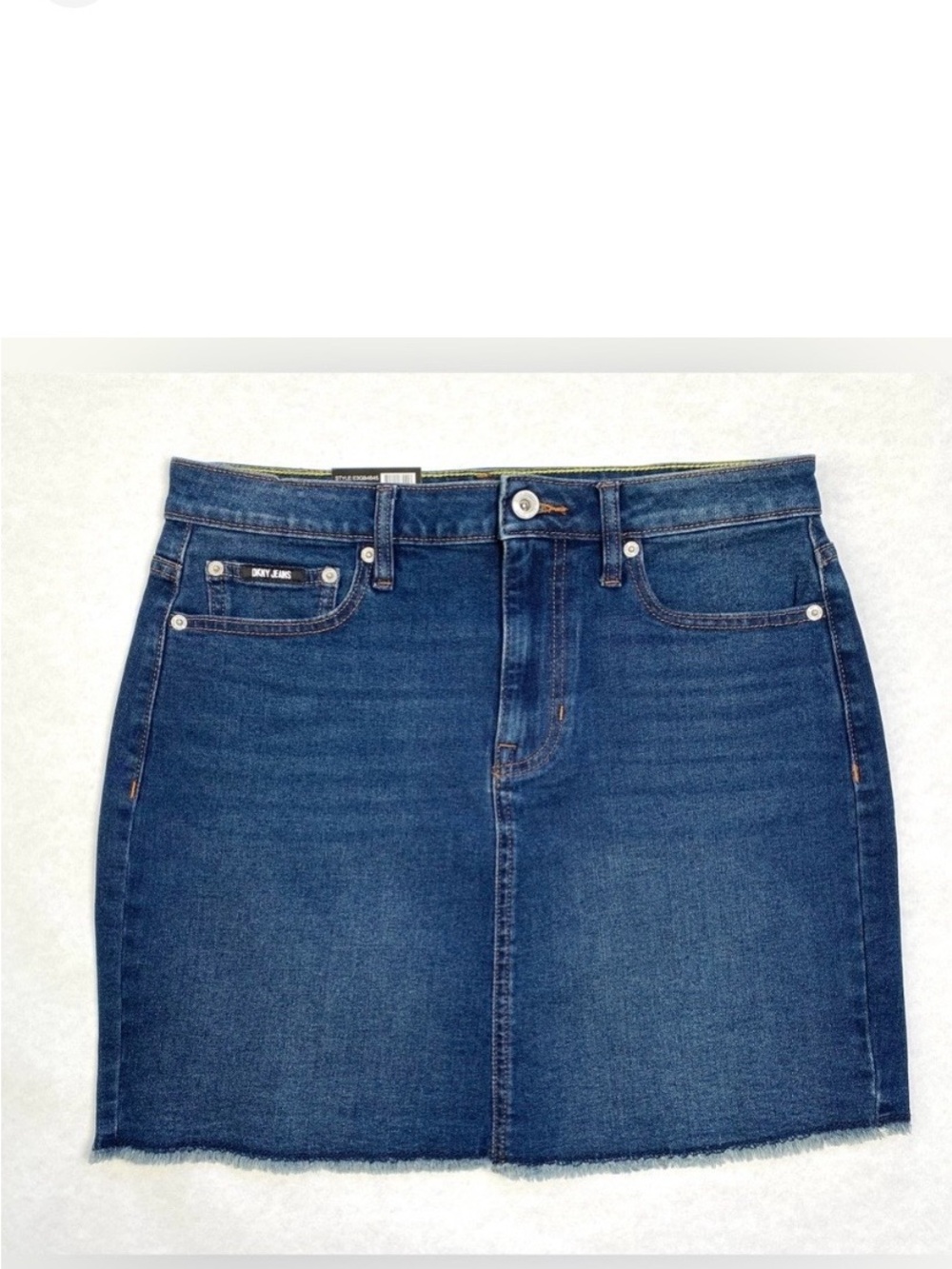 DKNY Dark Blue Denim Mini Skirt